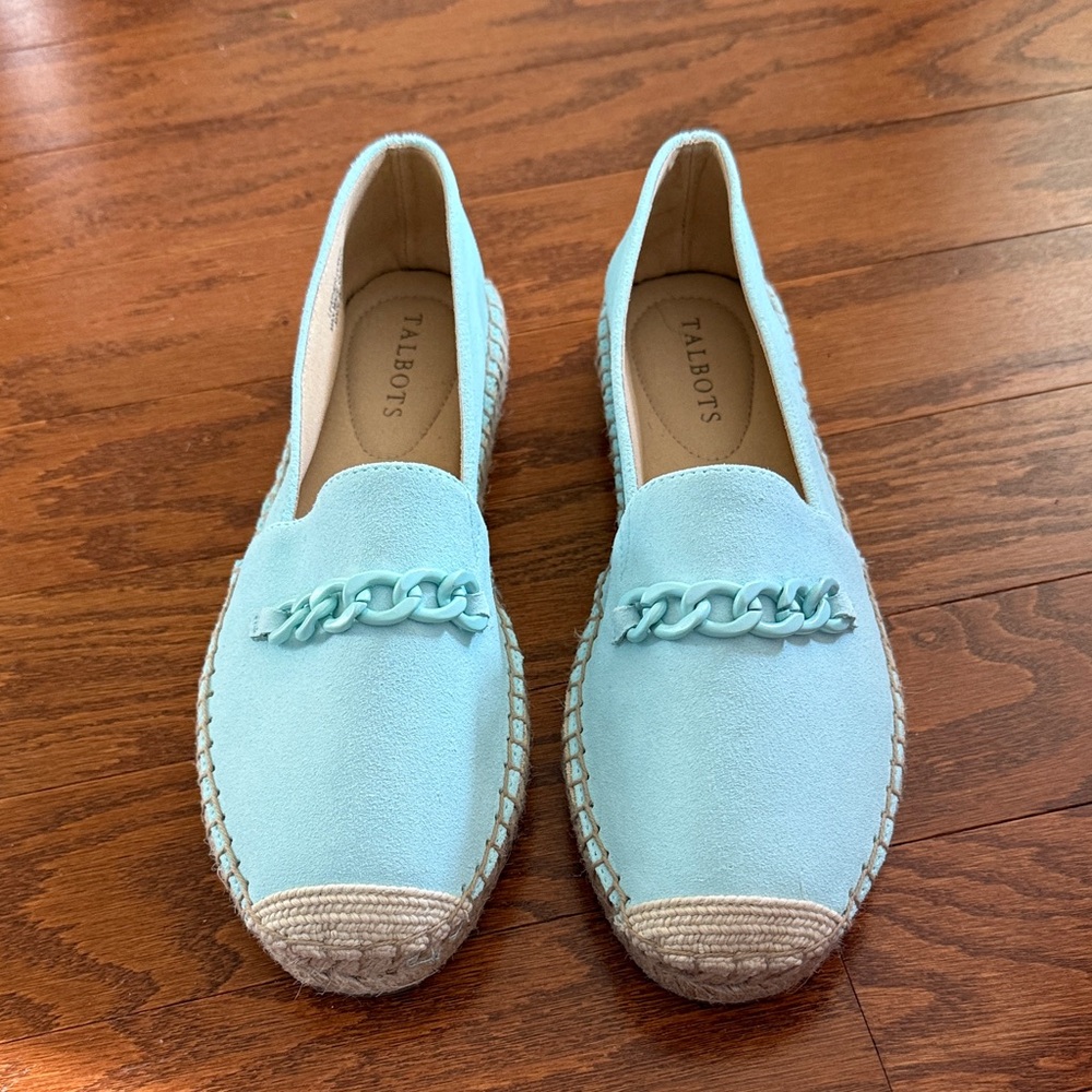 Talbots Light Blue Espadrille Flats